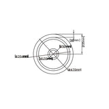Camden Fireclay round insert/undermound sinks 470*228mm (FCND470GW/MB) — detail 7