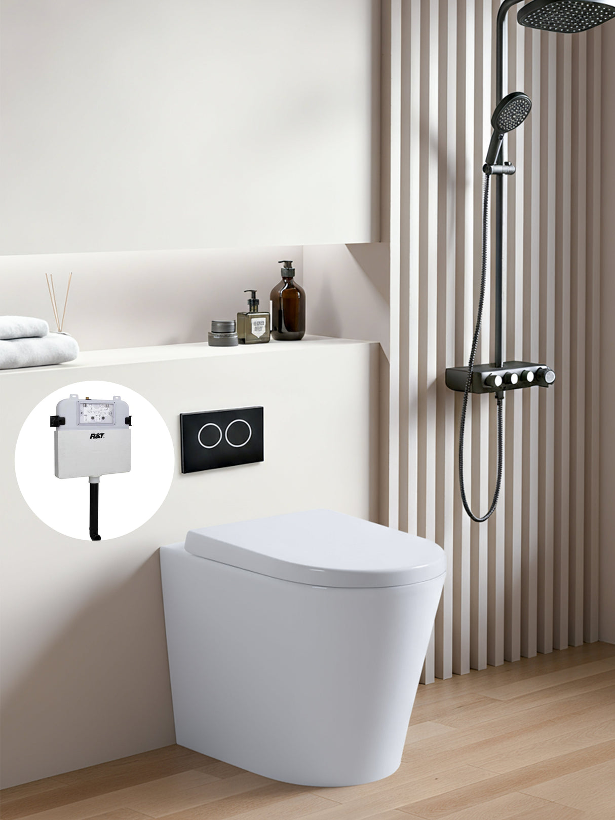 Avery R&amp;T In Wall Floor Toilet Suite G30032/G3005+ KDK102