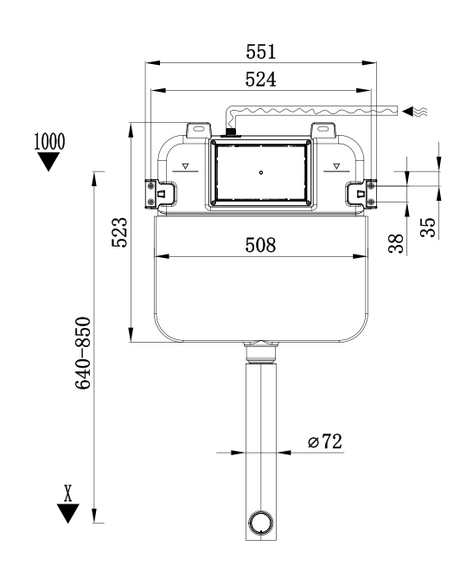 Qubist  R&amp;T inwall floor toilet suite G30032/G3005+ KDK103 — detail 8