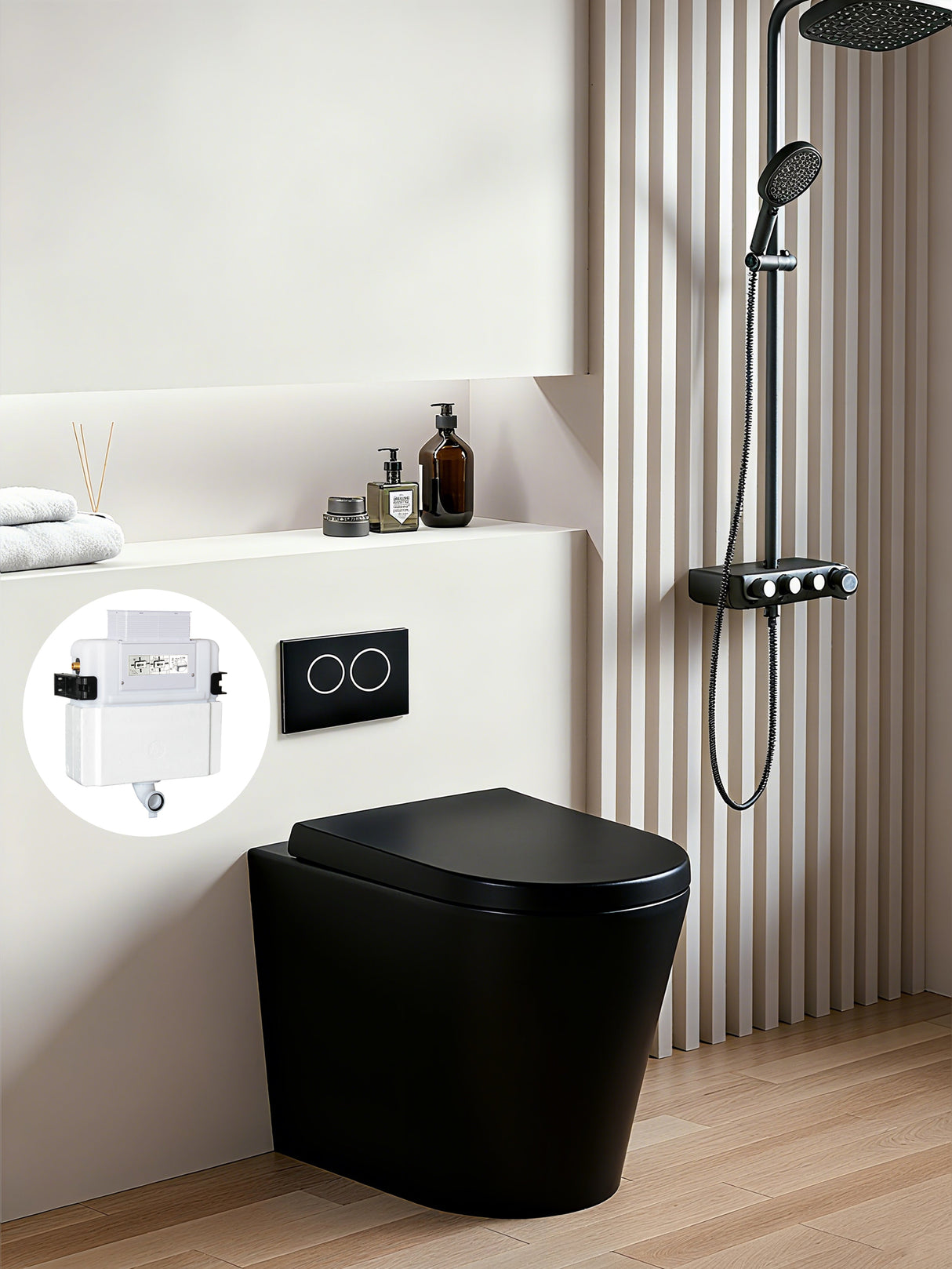 Avis R&amp;T inwall floor toilet suite G30032/G3005+KDK102R — detail 4