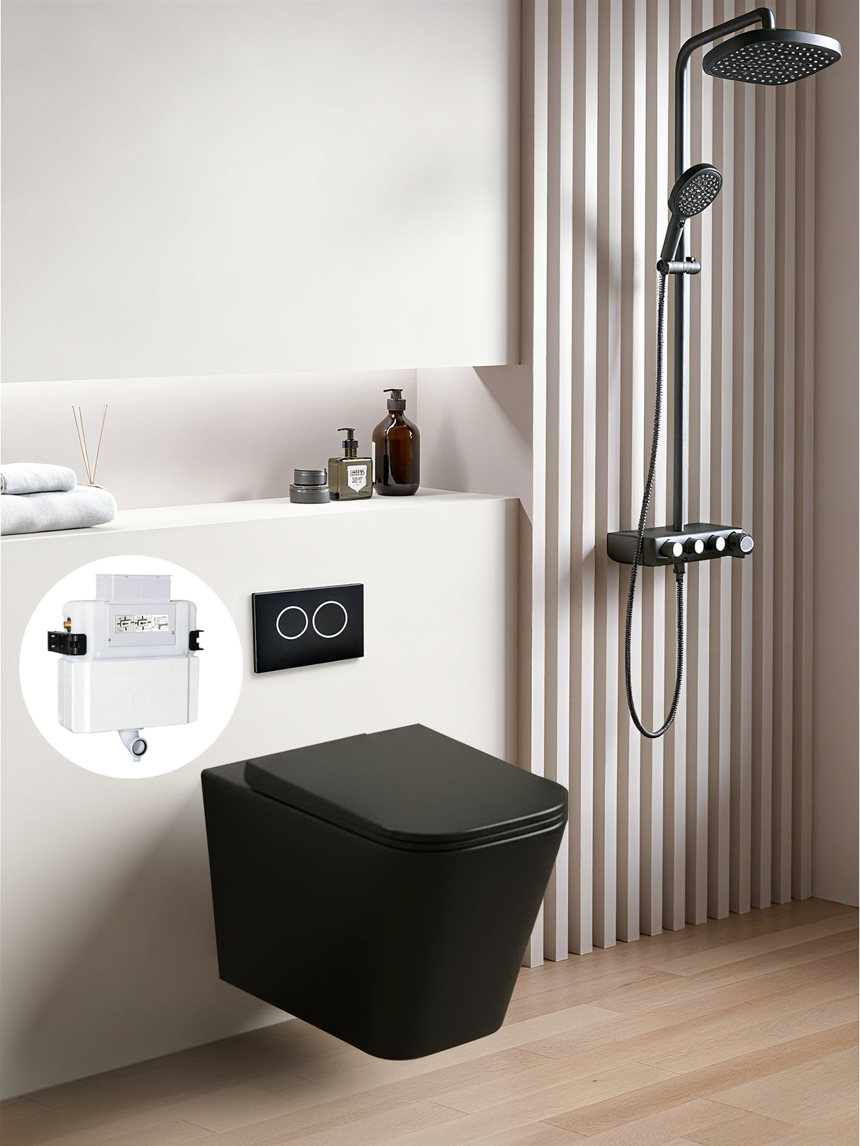 Qubist  R&amp;T inwall floor toilet suite G30032/G3005+ KDK103 — detail 4