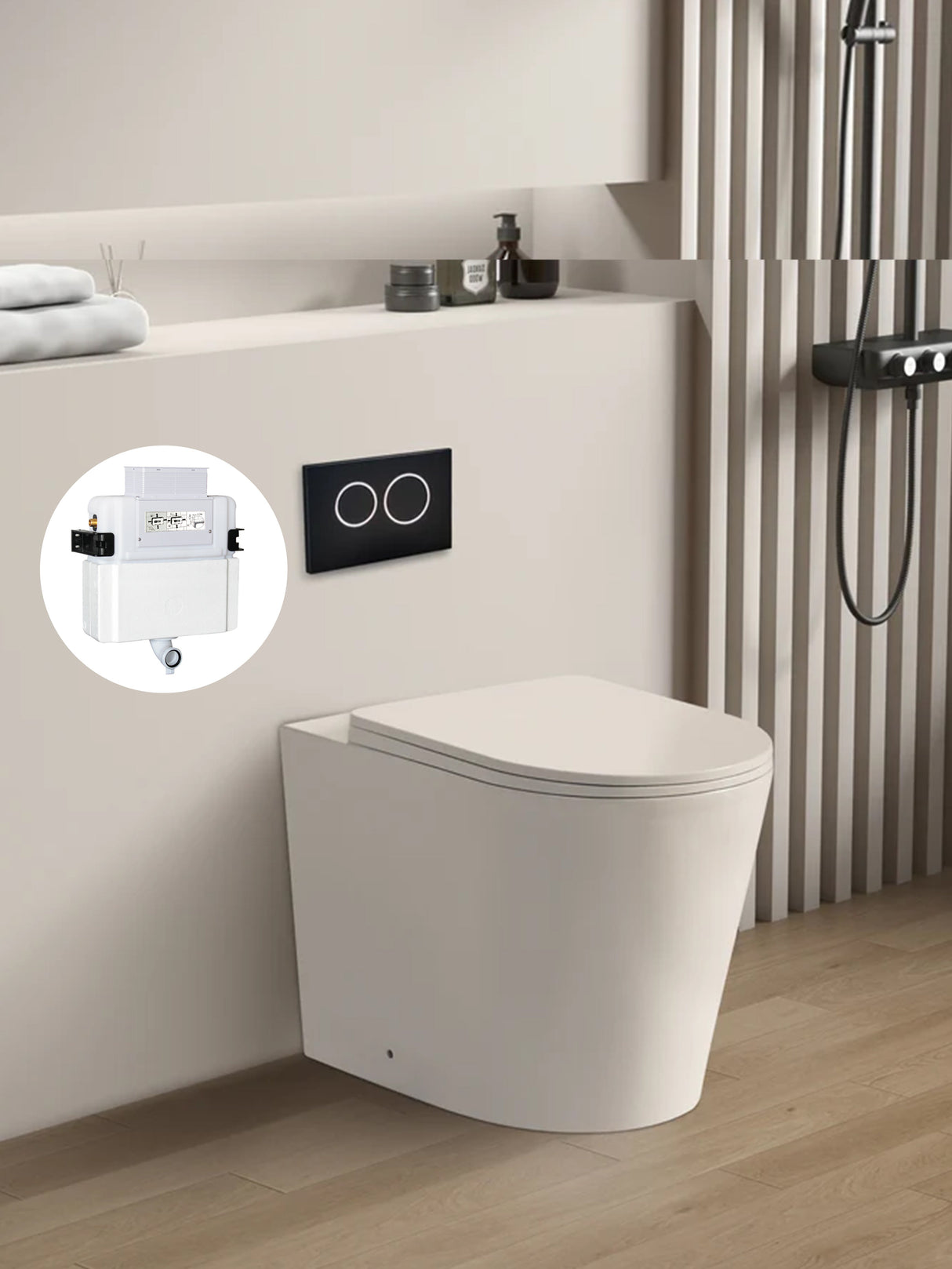 Avis R&amp;T inwall floor toilet suite G30032/G3005+KDK102R — detail 2