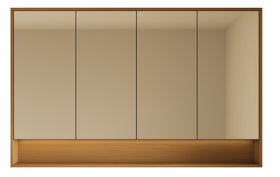 Gallio Shaving Cabinet 600/750/900/1200/1500 GALSV600/750/900/1200/1500-CO/PO — detail 5