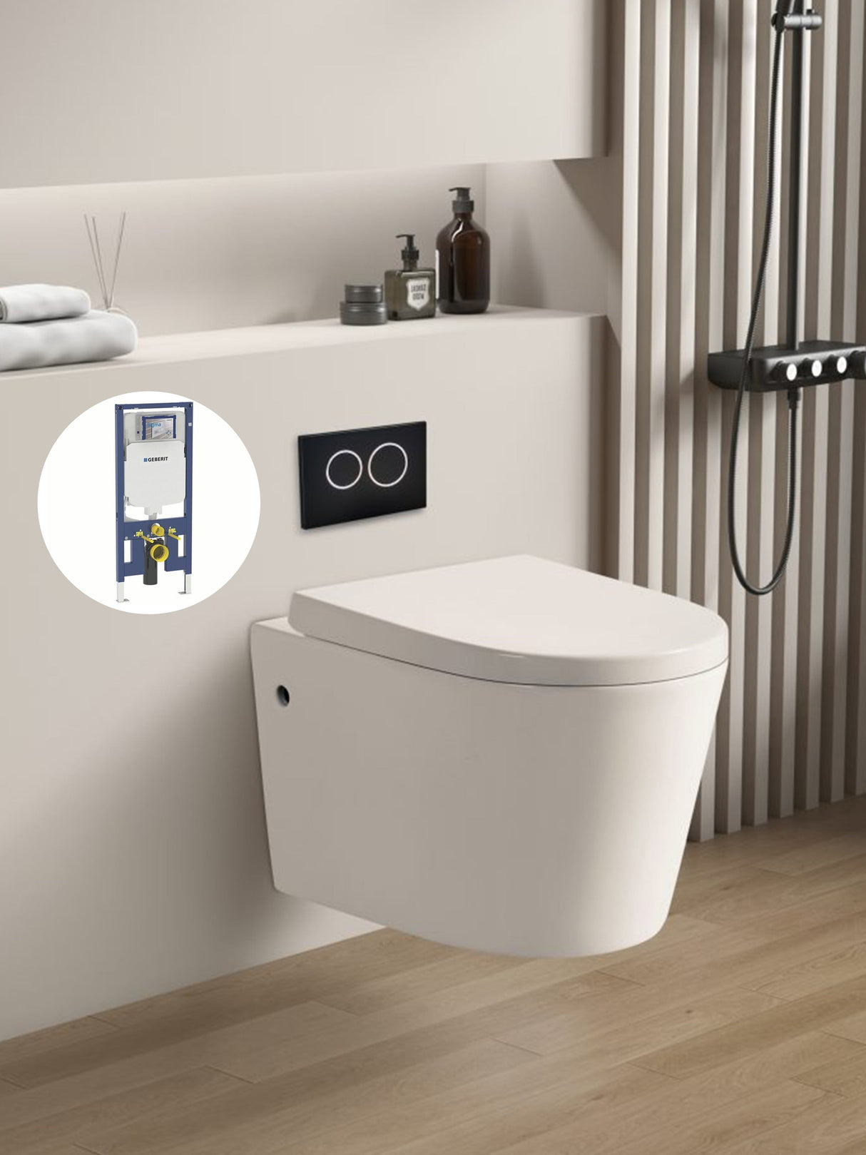 Avery Geberit inwall wall hung toilet suite (Geberit8- F/Kappa- F+KDK302) — detail 8