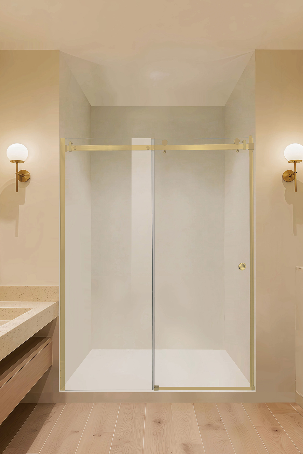 Glass Package A - Frameless Single Sliding Shower Door WTW-GLASS — detail 4