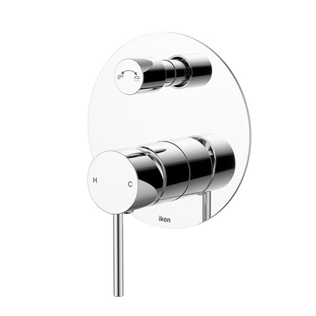 Hali Wall Mixer Diverter Chrome Chrome