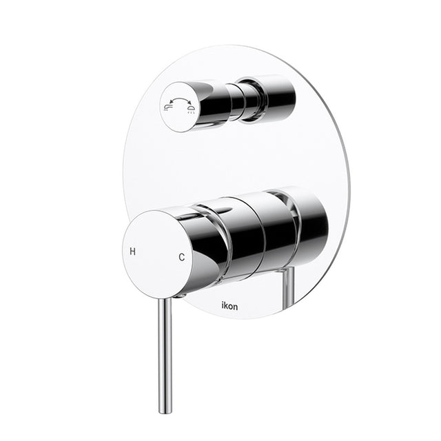Hali Wall Mixer Diverter Chrome Chrome