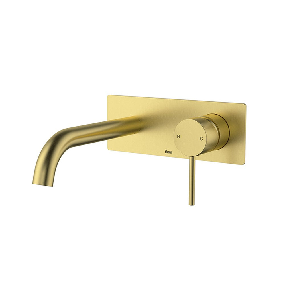 Hali Wall  Basin Mixer Brushed Gold Lead Free Brushed Gold