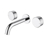 Hali 1/4 Turn C/D  Wall Basin Set Chrome Chrome
