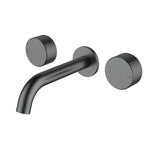 Hali 1/4 Turn C/D Wall Basin Set  Gun Metal Gun Metal