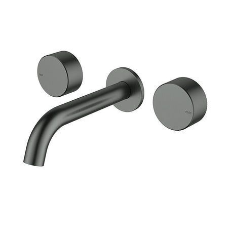 Hali 1/4 Turn C/D Wall Basin Set  Gun Metal Gun Metal