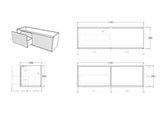 Bellevue Wall-Hung PVC Fluted Vanity Bellevue K123LW — detail 4