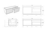 Bellevue Wall-Hung PVC Fluted Vanity K125RW — detail 4