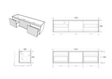 Bellevue Wall-Hung PVC Fluted Vanity Bellevue K153W — detail 4