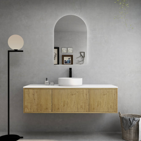 Bellevue Wall-Hung PVC Fluted Vanity K155W