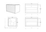 Bellevue Wall-Hung PVC Fluted Vanity K63W — detail 4