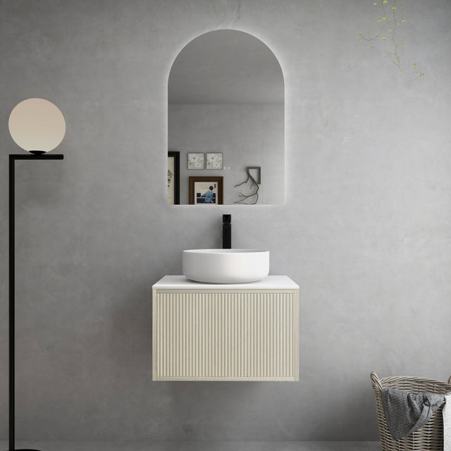 Bellevue Wall-Hung PVC Fluted Vanity K63W