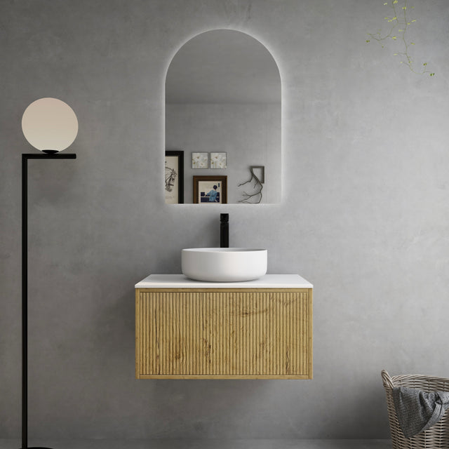 Bellevue Wall-Hung PVC Fluted Vanity K75W