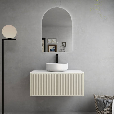 Bellevue Wall-Hung PVC Fluted Vanity K95LW