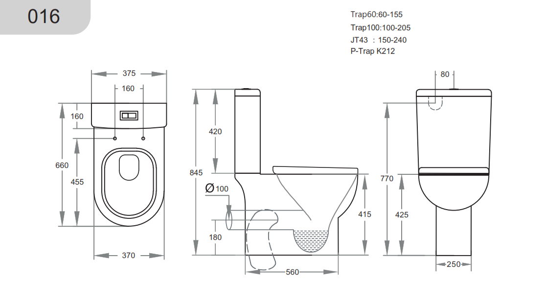 Theo KDK016 Toilet Suite — detail 2