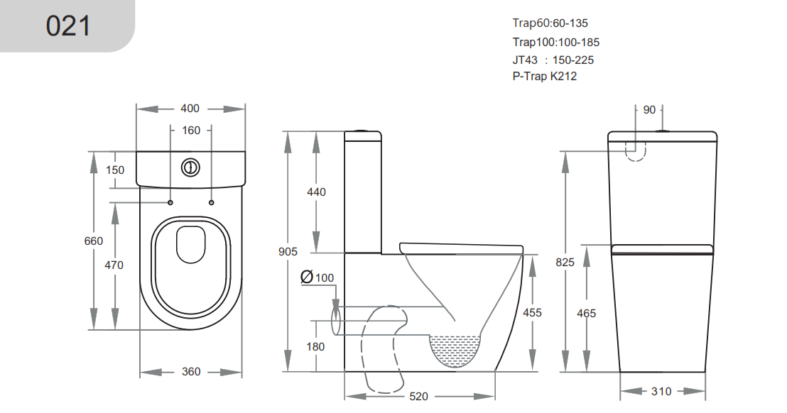 KDK021 Elvera  Ambulant Toilet Suite — detail 2