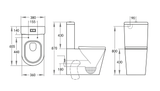 Roma Rimless Toilet Suite Dual Flush 655*385*870mm V022R/V022R-MB — detail 9