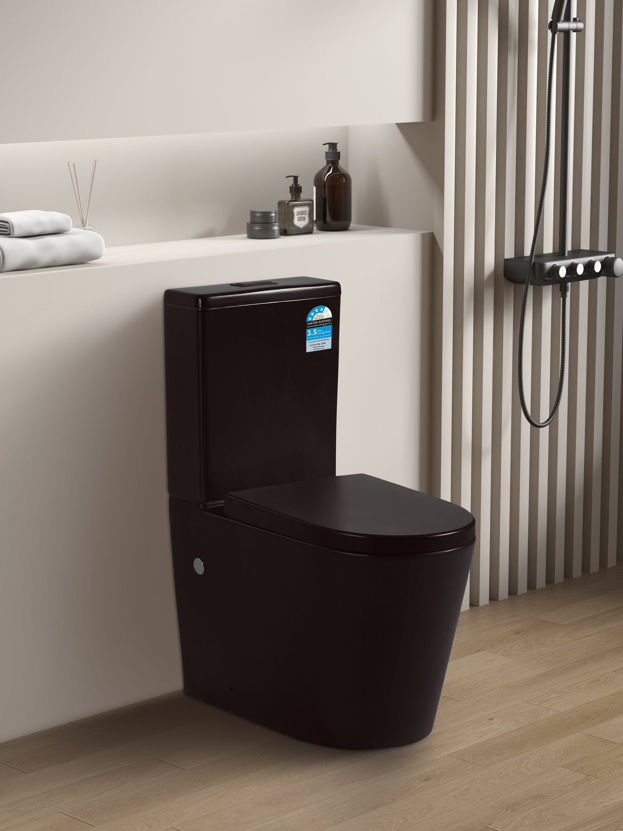 Roma Rimless Toilet Suite Dual Flush 655*385*870mm V022R/V022R-MB — detail 6