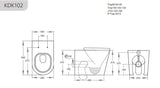 Avery R&amp;T In Wall Floor Toilet Suite G30032/G3005+ KDK102 — detail 7