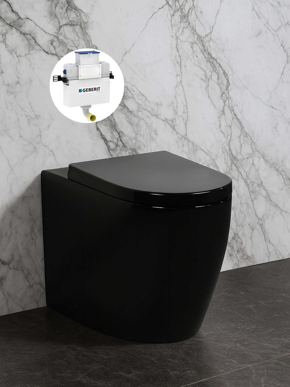 Veda Geberit inwall floor toilet suite (Sigma8/Kapp + KDK105T-B) — detail 4