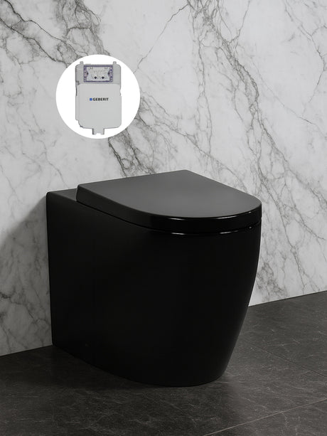 Veda Geberit inwall floor toilet suite (Sigma8/Kapp + KDK105T-B) — detail 5