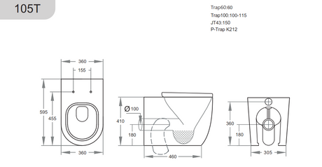 KDK105T  Veda Wall Faced Floor Pan — detail 3