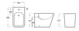 Nuvia BTW Bidet 595*355*410mm V203 — detail 2