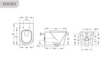 Qubist Geberit In Wall Wall Hung  Toilet Suite (Geberit Sigma 8- F+KDK303) — detail 3