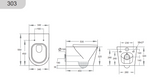 KDK303 Qubist  Wall Hung Pan — detail 2