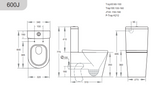KDK600J  Avis Rimless Junior Toilet Suite — detail 2