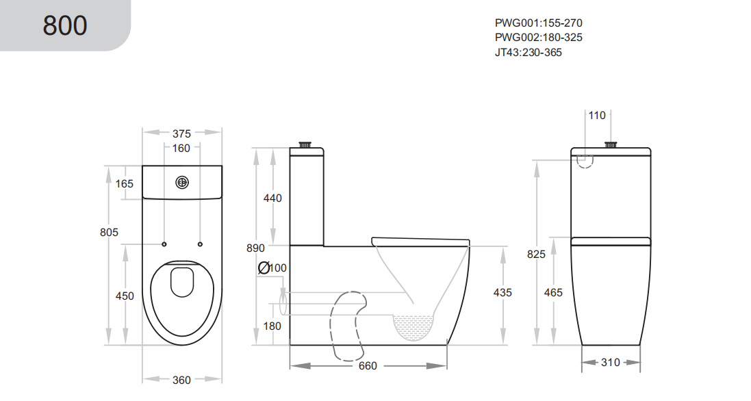 KDK800  Asta Care Rimless Toilet Suite — detail 3