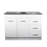 PVC Kitchenette Cabinet (KM-Cab) with Stainless Steel Sink (BK446D)1180*485*900mm — detail 2