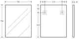 Vetra Aluminum Framed Mirror 5mm Copper Free with Safety Film 450/600/750/900/1200 VSFM4560/6075/7575/9075/1290-MB — detail 7