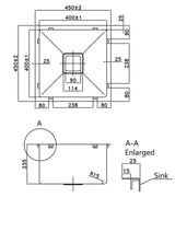 Electrical plated Gum Metal（KSS400-GM）400*400*235mm — detail 3