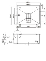 Electrical plated Gum Metal（KSS550-GM）600×450×235mm — detail 3