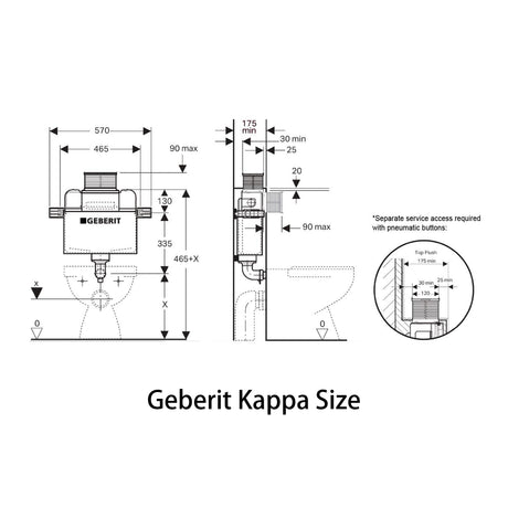 Qbist Geberit Inwall Floor Toilet Suite (Sigma8/Kappa + KDK103) — detail 5