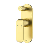 Kara Wall Mixer Diverter Brushed Gold Brushed Gold