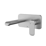 Kara Wall Basin Mixer In Brushed Nickel Lead Free Brushed Nickel