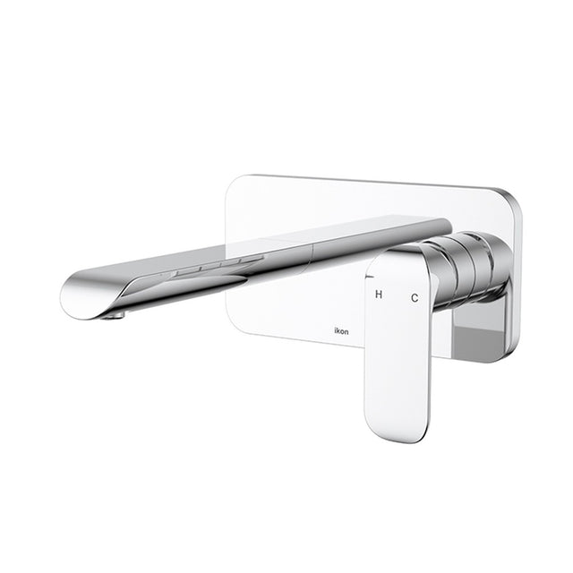 IKON-Kara Wall Basin Mixer Lead Free Chrome