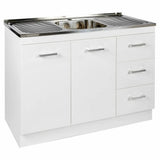 PVC Kitchenette Cabinet (KM-Cab) with Stainless Steel Sink (BK446D)1180*485*900mm