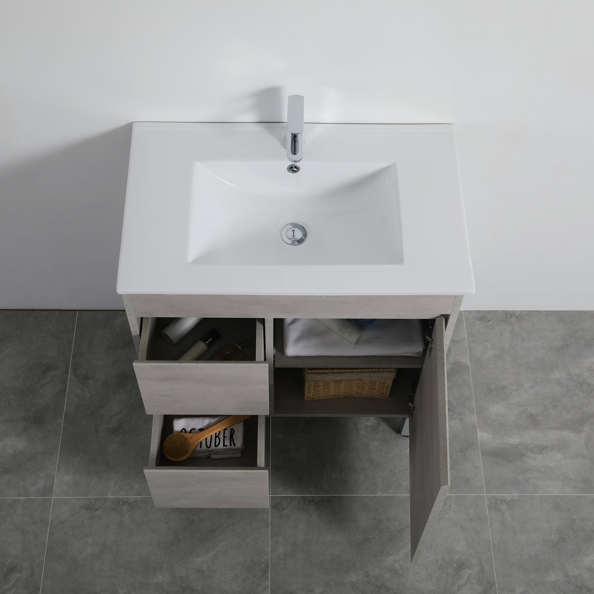 Nova Free-Standing Plywood Vanity NC74LLG — detail 3