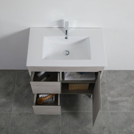 Nova Free-Standing Plywood Vanity NC74LLG — detail 3