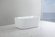 BGV-1500 Back to Wall Oval Free Standing Bathtub