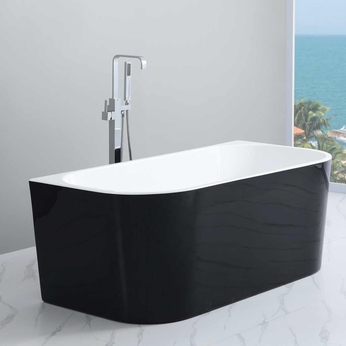 Elivia MBBT-10-1500 Back to Wall Bathtub