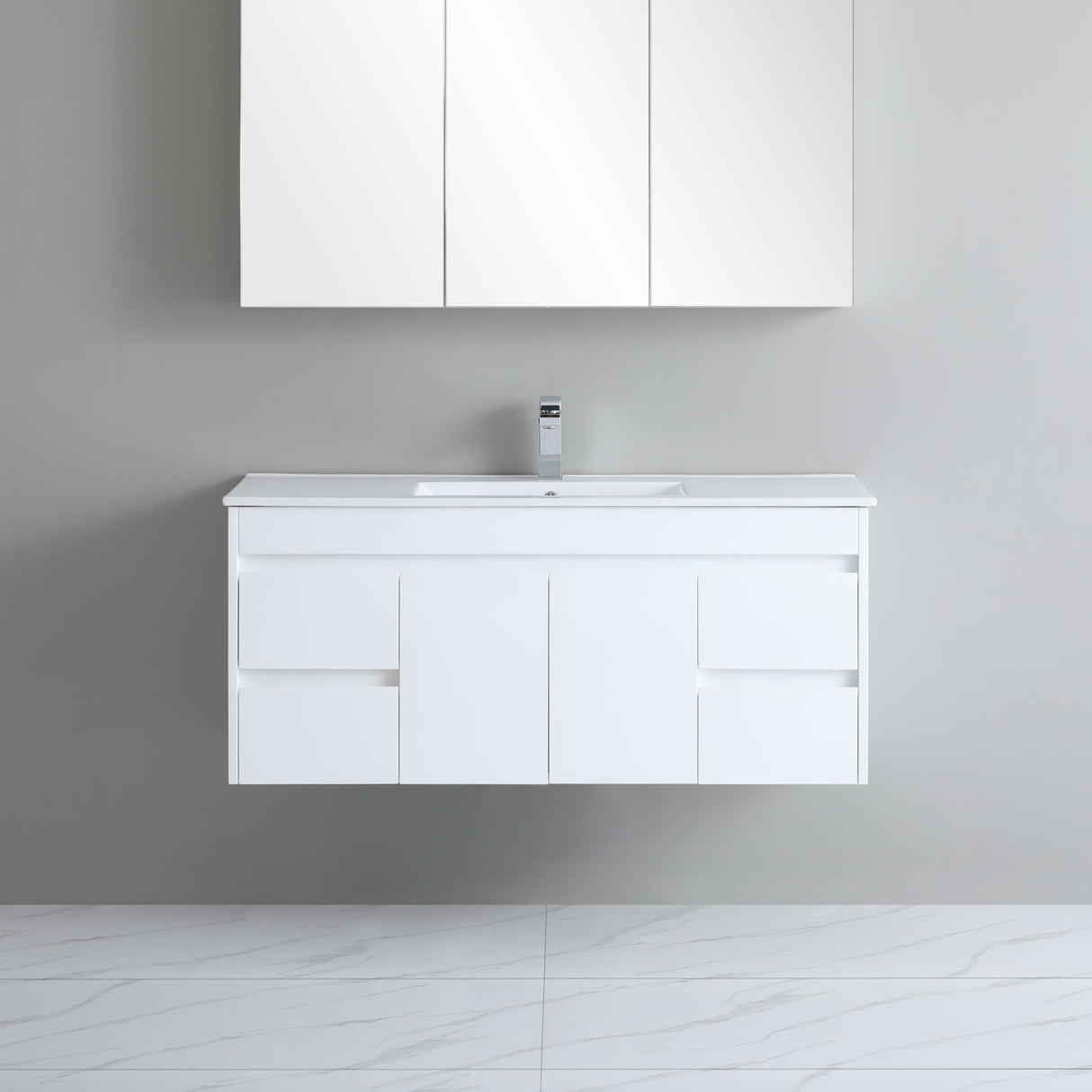 Polar Wall-Hung PVC Vanity P124WH